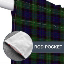 ScotsTee Shop Scottish Nicolson Green Hunting Tartan Tie Up Valance Curtain