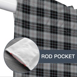 ScotsTee Shop Scottish McRae Dress Tartan Tie Up Valance Curtain