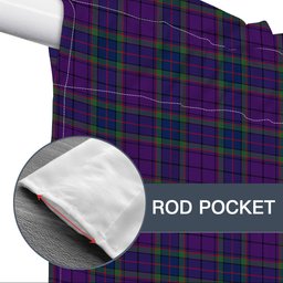 ScotsTee Shop Scottish Wardlaw Modern Tartan Tie Up Valance Curtain