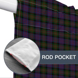 ScotsTee Shop Scottish McDonell of Glengarry Tartan Tie Up Valance Curtain