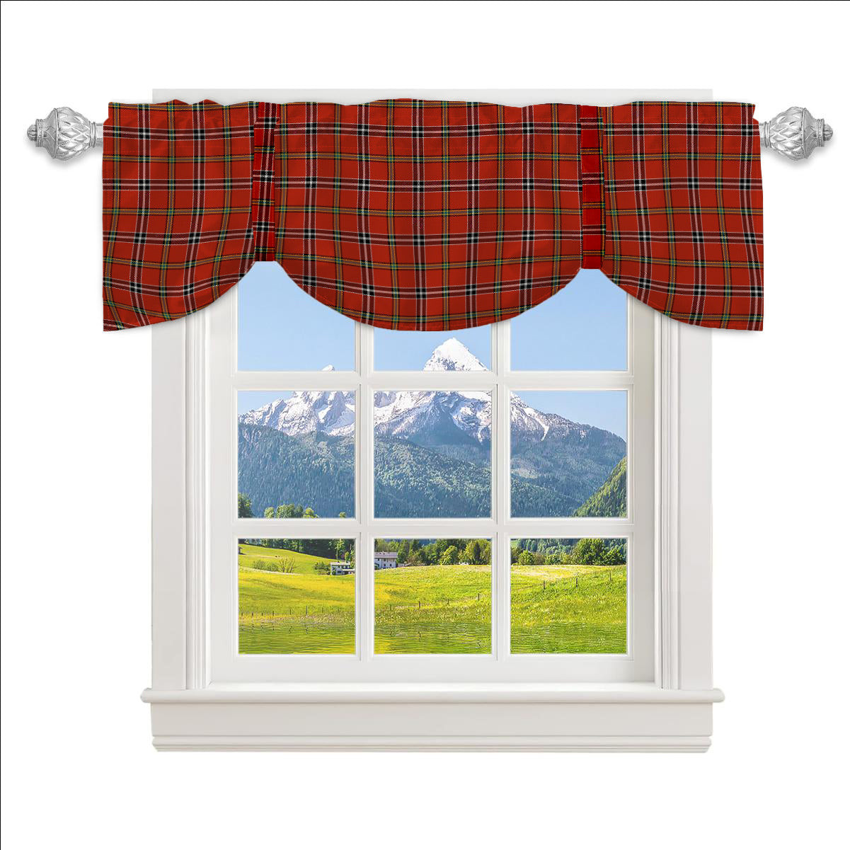 ScotsTee Shop Scottish Meldrum Dress Ancient Tartan Tie Up Valance Curtain