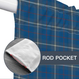 ScotsTee Shop Scottish McRae of America Ancient Tartan Tie Up Valance Curtain