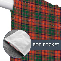 ScotsTee Shop Scottish Stewart of Appin Ancient Tartan Tie Up Valance Curtain