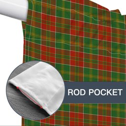 ScotsTee Shop Scottish McDonald of Kingsburgh Ancient Tartan Tie Up Valance Curtain