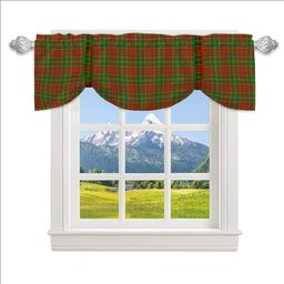 ScotsTee Shop Scottish McDonald of Kingsburgh Ancient Tartan Tie Up Valance Curtain