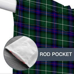 ScotsTee Shop Scottish MacDonald of the Isles Hunting Modern Tartan Tie Up Valance Curtain