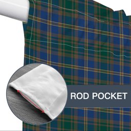 ScotsTee Shop Scottish Strange of Balkaskie Modern Tartan Tie Up Valance Curtain