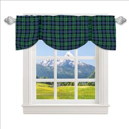 ScotsTee Shop Scottish Rose Hunting Ancient Tartan Tie Up Valance Curtain