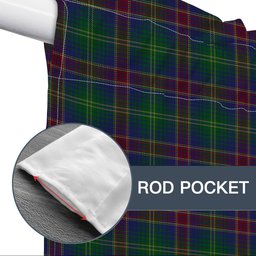 ScotsTee Shop Scottish Hart of Scotland Tartan Tie Up Valance Curtain