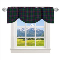 ScotsTee Shop Scottish Hart of Scotland Tartan Tie Up Valance Curtain