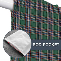 ScotsTee Shop Scottish McFarland Hunting Ancient Tartan Tie Up Valance Curtain