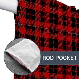 ScotsTee Shop Scottish Murray of Ochtertyre Modern Tartan Tie Up Valance Curtain