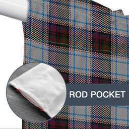 ScotsTee Shop Scottish MacDonald Dress Ancient Tartan Tie Up Valance Curtain
