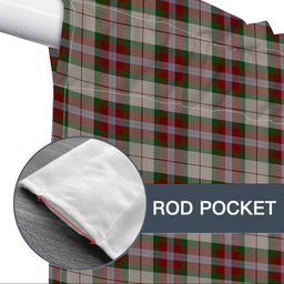 ScotsTee Shop Scottish McLean Dress Tartan Tie Up Valance Curtain
