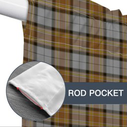 ScotsTee Shop Scottish MacKellar Dress Reproduction colours Tartan Tie Up Valance Curtain