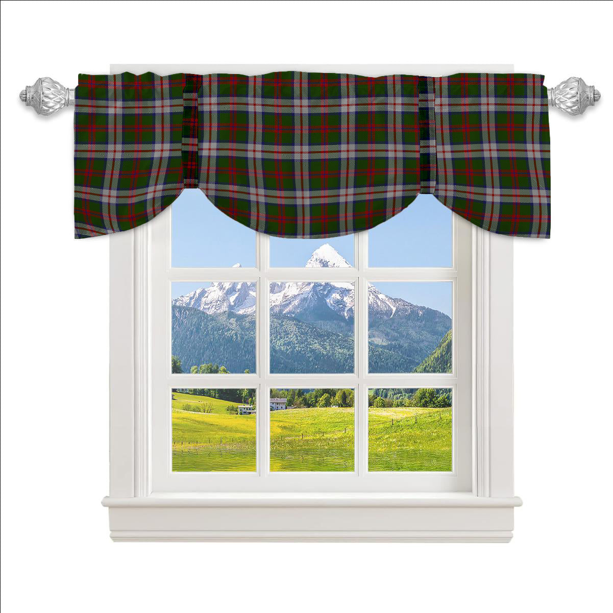 ScotsTee Shop Scottish MacKintosh Dress Scott Adie Tartan Tie Up Valance Curtain