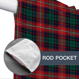 ScotsTee Shop Scottish Rattray of Lude Modern Tartan Tie Up Valance Curtain