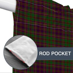 ScotsTee Shop Scottish MacIntyre and Glenorchy Tartan Tie Up Valance Curtain