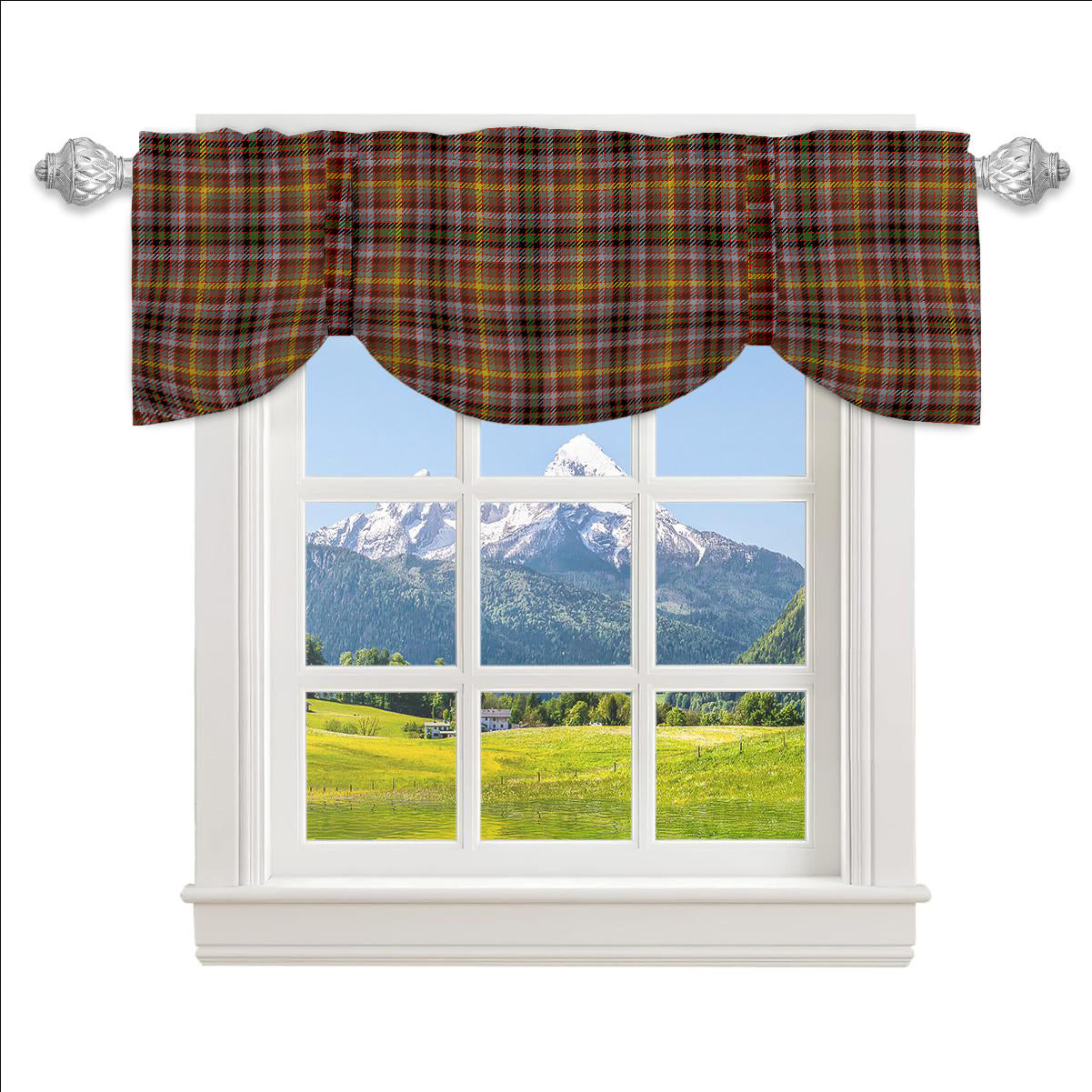 ScotsTee Shop Scottish McKay of Strathnaver Ancient Tartan Tie Up Valance Curtain