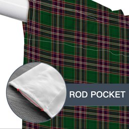 ScotsTee Shop Scottish McFarlane Hunting Tartan Tie Up Valance Curtain