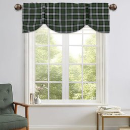 ScotsTee Shop Scottish McLaren Dress Tartan Tie Up Valance Curtain