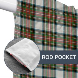 ScotsTee Shop Scottish Stewart Dress Ancient Tartan Tie Up Valance Curtain