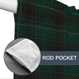 ScotsTee Shop Scottish McGillivray Hunting Modern Tartan Tie Up Valance Curtain