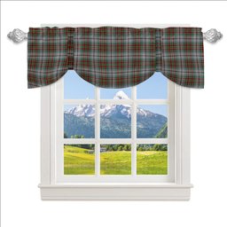 ScotsTee Shop Scottish MacBean Dress Tartan Tie Up Valance Curtain