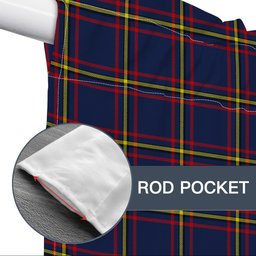 ScotsTee Shop Scottish MacLaine of Lochbuie Hunting Modern Tartan Tie Up Valance Curtain