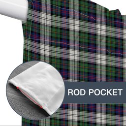 ScotsTee Shop Scottish Malcolm Dress Modern Tartan Tie Up Valance Curtain