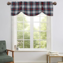 ScotsTee Shop Scottish McBeth Dress Modern Tartan Tie Up Valance Curtain