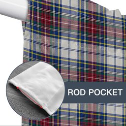 ScotsTee Shop Scottish McBeth Dress Modern Tartan Tie Up Valance Curtain
