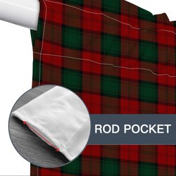 ScotsTee Shop Scottish Stewart of Atholl Tartan Tie Up Valance Curtain
