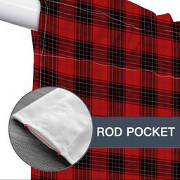 ScotsTee Shop Scottish Wemyss Modern Clan Tartan Tie Up Valance Curtain