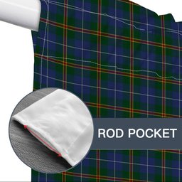 ScotsTee Shop Scottish Turnbull Hunting Tartan Tie Up Valance Curtain