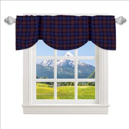 ScotsTee Shop Scottish Pride of Scotland Tartan Tie Up Valance Curtain