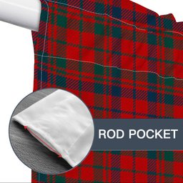 ScotsTee Shop Scottish Lumsden of Kintore Modern Tartan Tie Up Valance Curtain