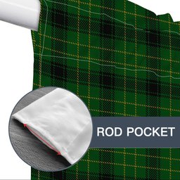 ScotsTee Shop Scottish McArthur Highland Tartan Tie Up Valance Curtain