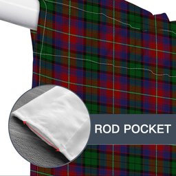 ScotsTee Shop Scottish Rattray of Lude Tartan Tie Up Valance Curtain