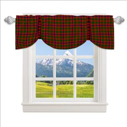 ScotsTee Shop Scottish Nithsdale District Tartan Tie Up Valance Curtain