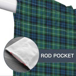 ScotsTee Shop Scottish MacNeill of Colonsay Ancient Tartan Tie Up Valance Curtain