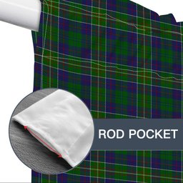ScotsTee Shop Scottish Hunter of Hunterston Tartan Tie Up Valance Curtain