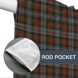 ScotsTee Shop Scottish Murray of Atholl Weathered Tartan Tie Up Valance Curtain