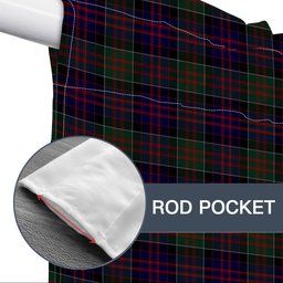 ScotsTee Shop Scottish MacDonald of Clanranald Tartan Tie Up Valance Curtain