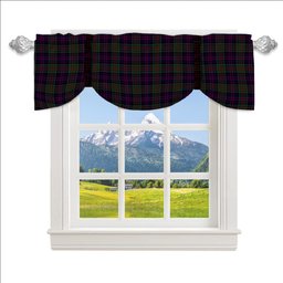 ScotsTee Shop Scottish MacDonald of Clanranald Tartan Tie Up Valance Curtain