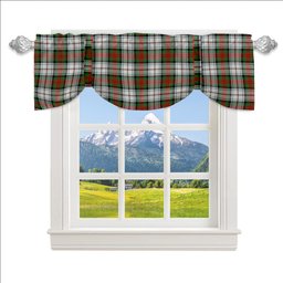 ScotsTee Shop Scottish McDuff Dress Ancient Tartan Tie Up Valance Curtain