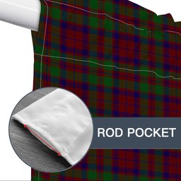 ScotsTee Shop Scottish MacBean of Tomatin Tartan Tie Up Valance Curtain