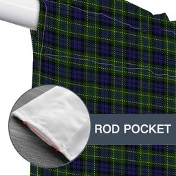 ScotsTee Shop Scottish McNeil of Colonsay Tartan Tie Up Valance Curtain