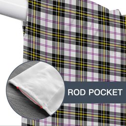 ScotsTee Shop Scottish McPherson Dress Modern Tartan Tie Up Valance Curtain