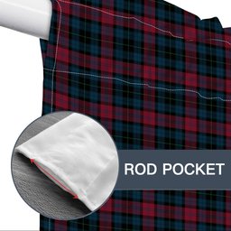 ScotsTee Shop Scottish Lindsay-McGee Modern Clan Tartan Tie Up Valance Curtain